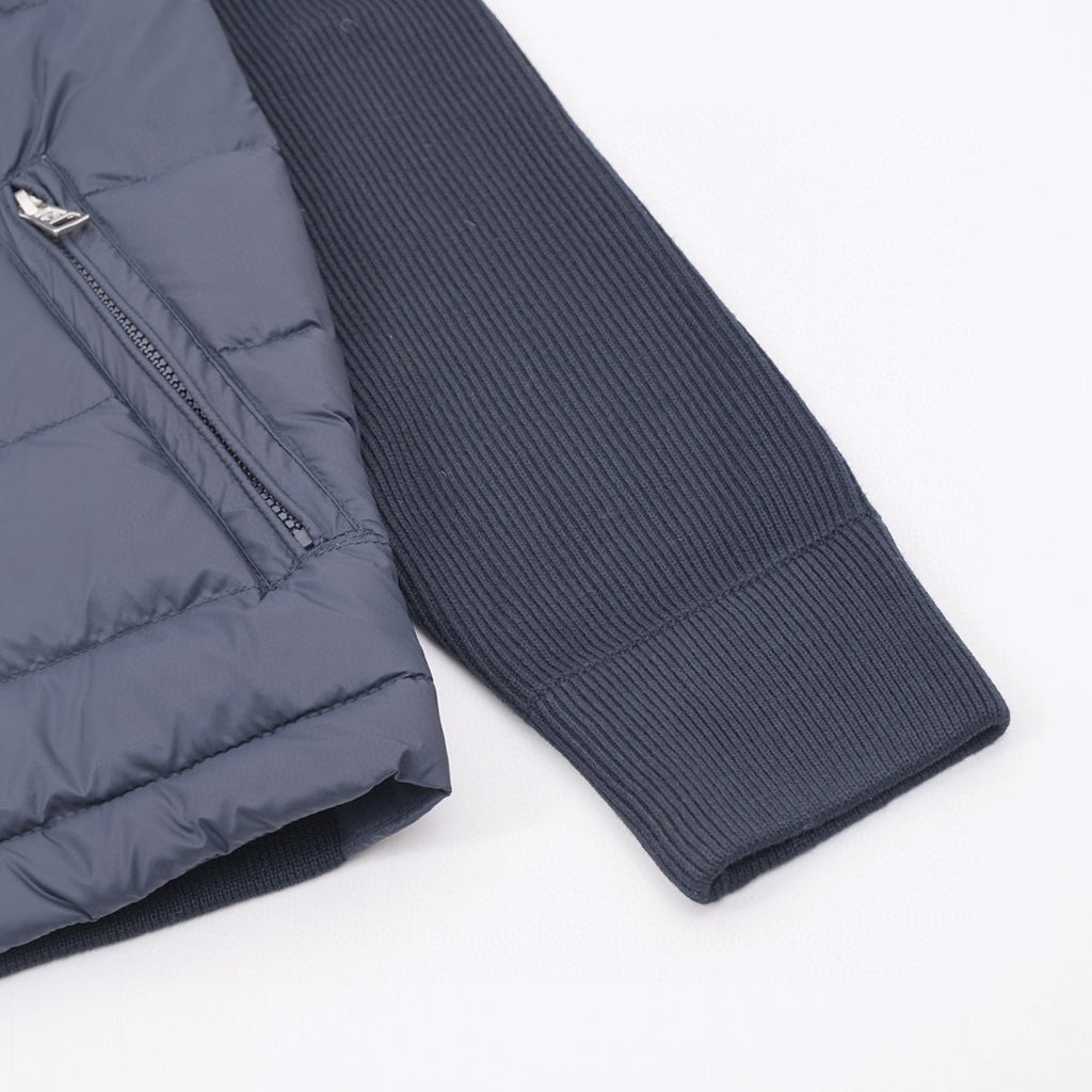 Moncler Hooded Zip-Up Lightweight Down Jacket - view 5