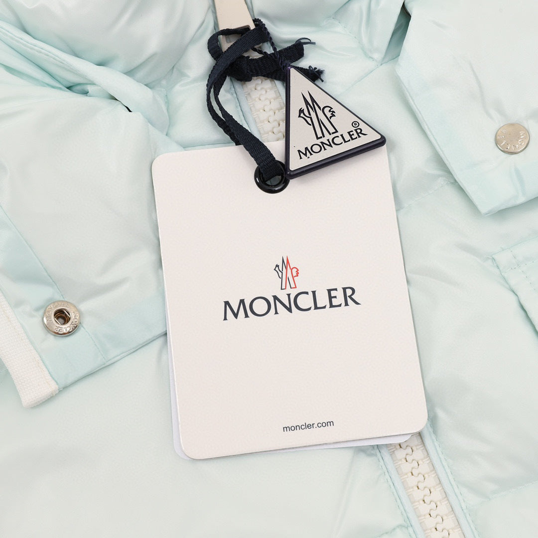 Moncler Women's Hooded Zip-Up Logo Down Jacket - view 6