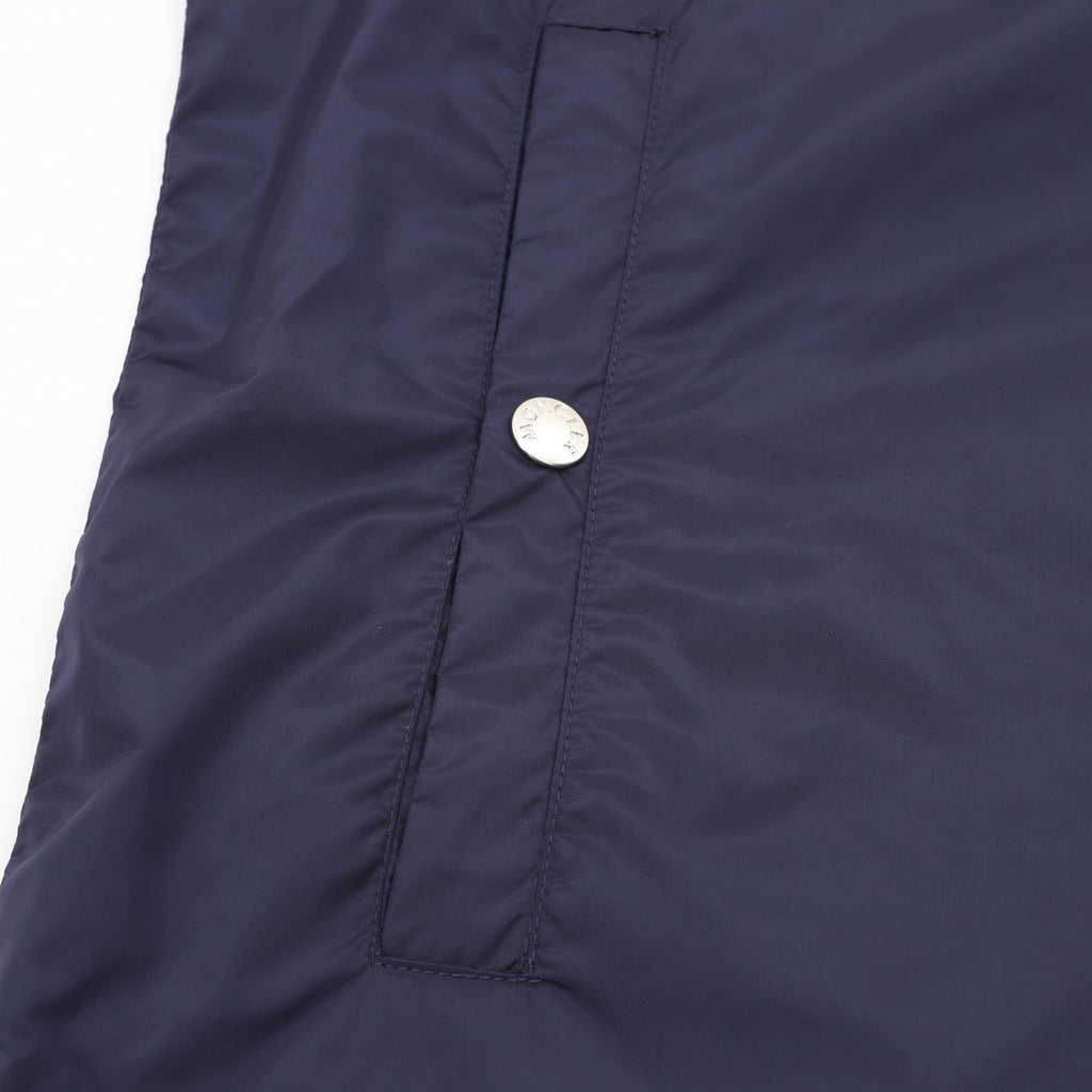Moncler Men's Hooded Embroidered Lightweight Jacket - Navy - view 6
