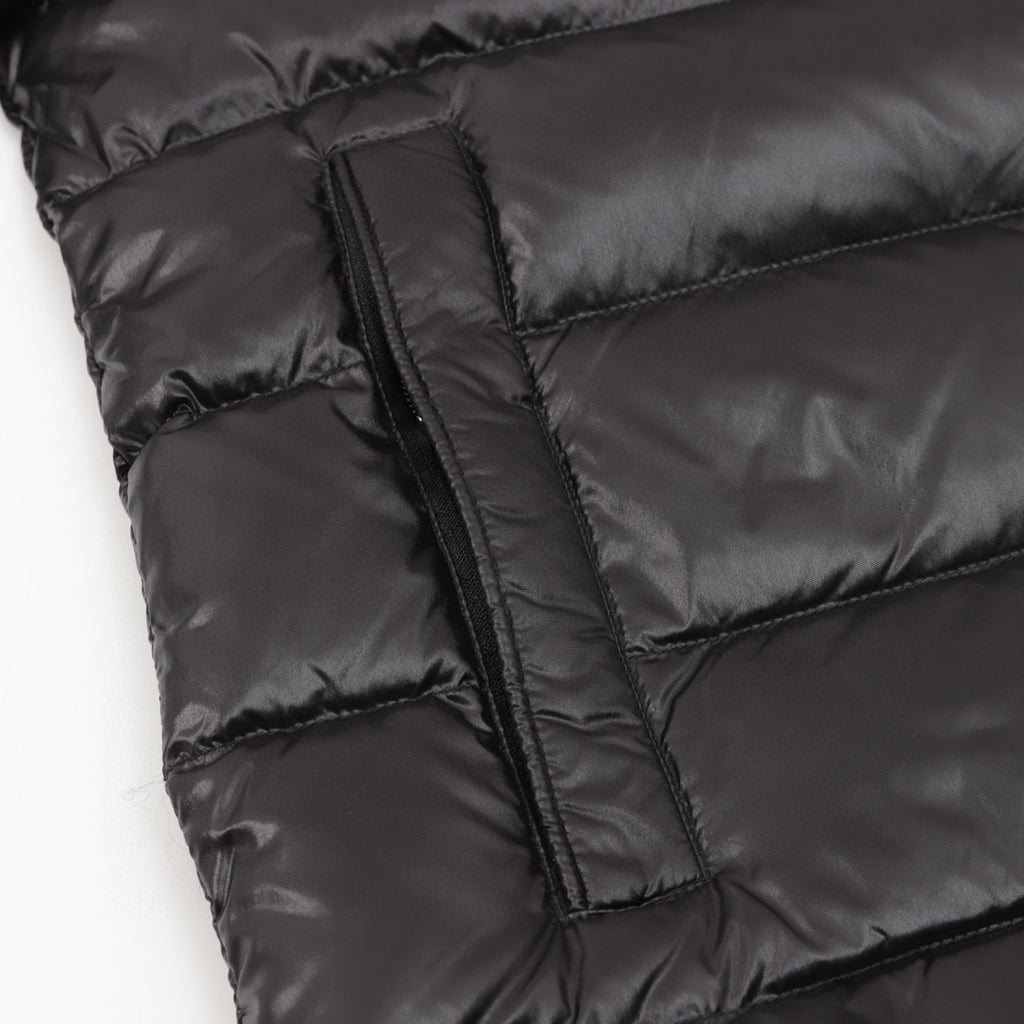Moncler Hooded Embroidered Logo Down Jacket - view 6
