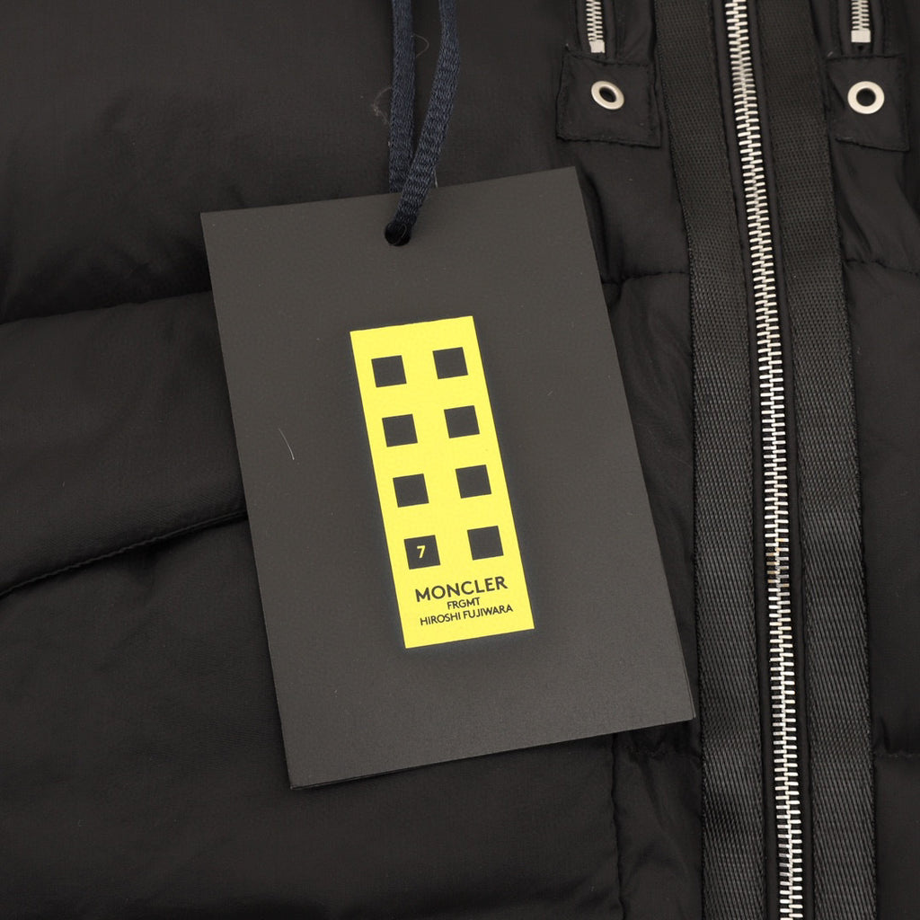 Moncler Hooded Zip-Up Graphic Down Jacket - White - view 6