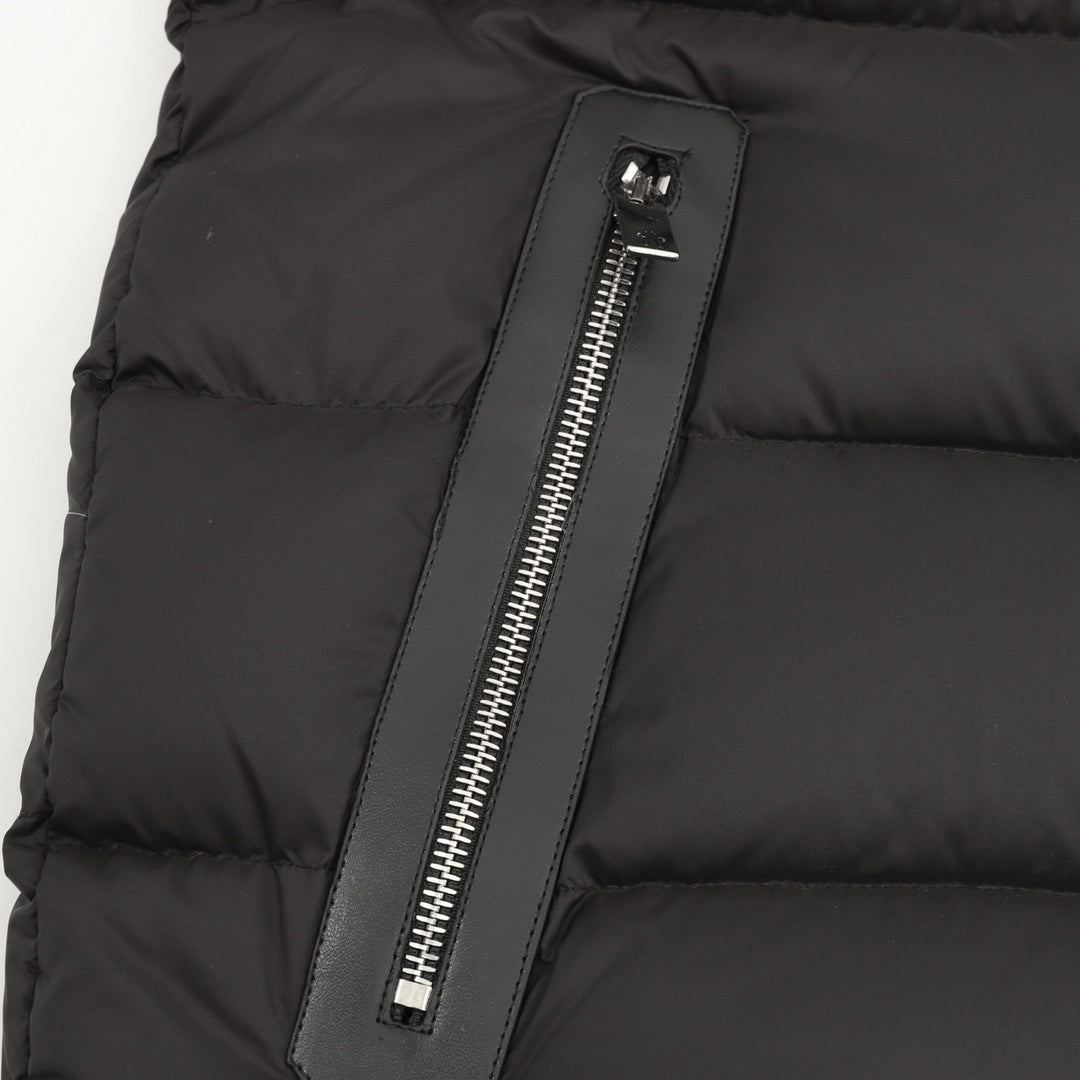 Moncler Hooded Zip-Up Graphic Down Jacket - view 6