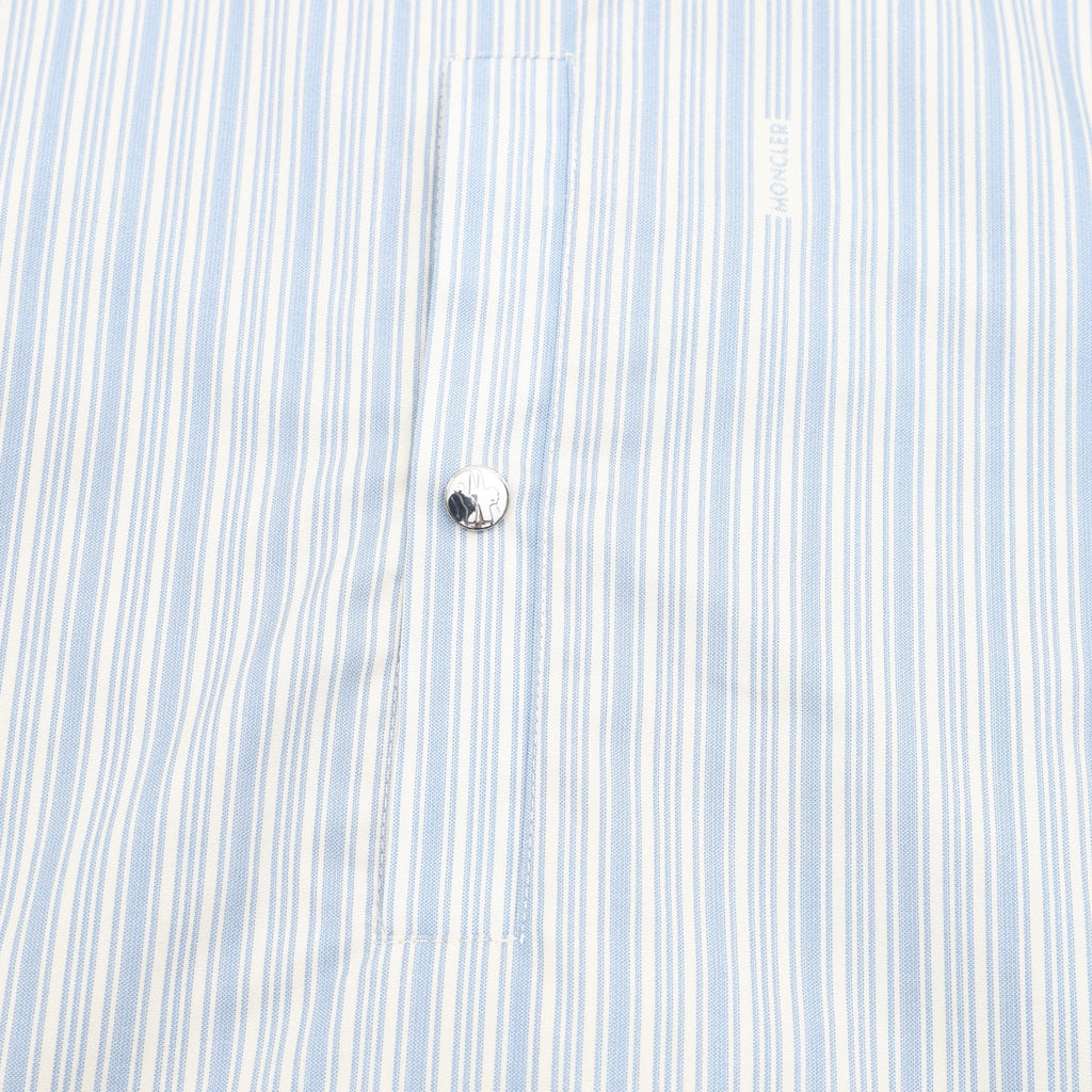 Moncler Zip-Up Graphic Logo Shirt - view 6