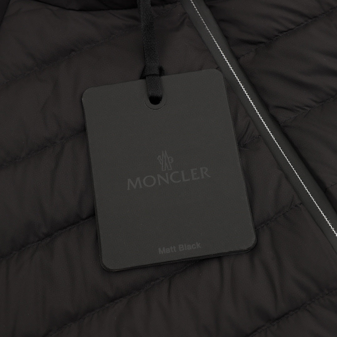 Moncler Hooded Lightweight Down Jacket - Black - view 7