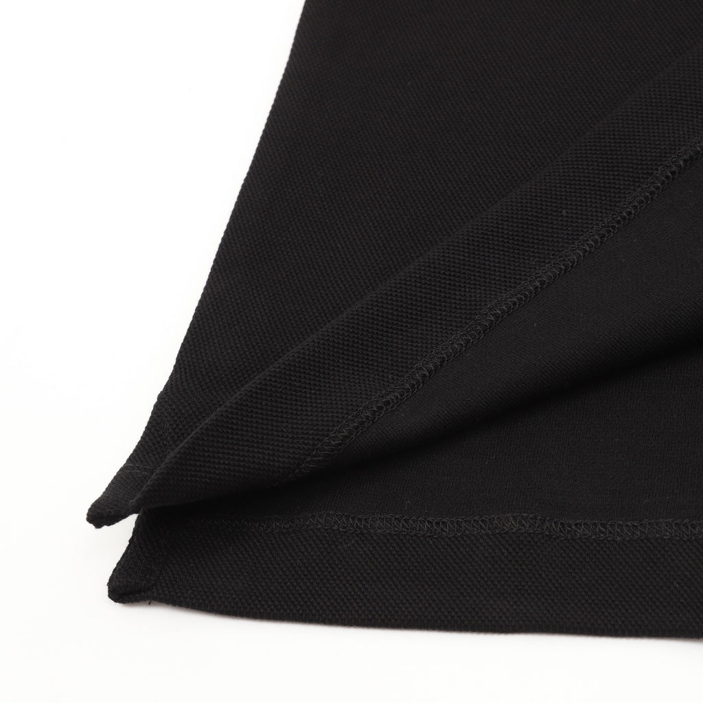 Moncler Zip-Up Embroidered Polo Shirt - Black - view 7