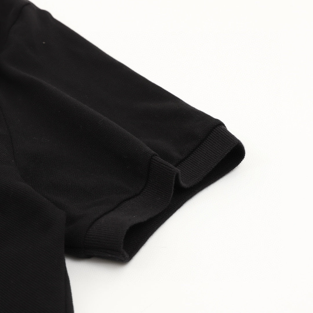 Moncler Embroidered Polo Shirt - Black - view 7