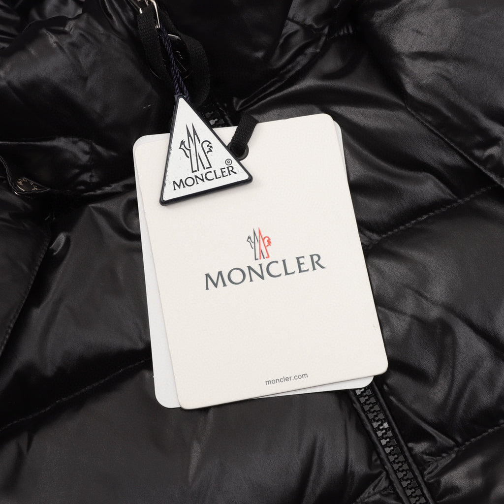 Moncler Hooded Embroidered Logo Down Jacket - view 7