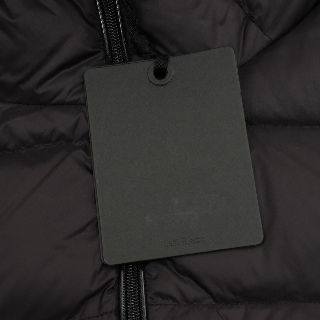 Moncler Hooded Embroidered Logo Down Jacket - view 7
