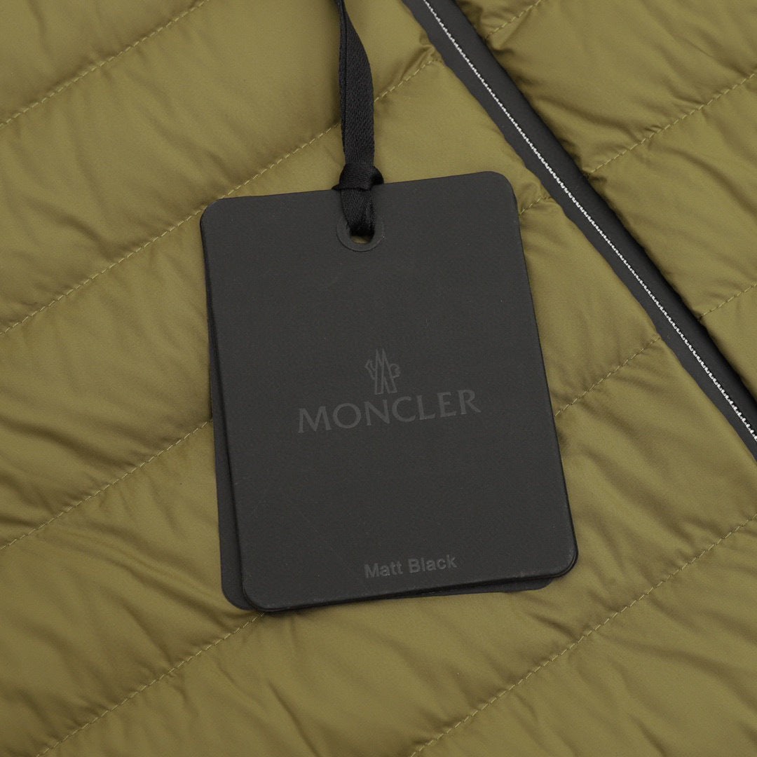 Moncler Hooded Lightweight Down Jacket - Black - view 7