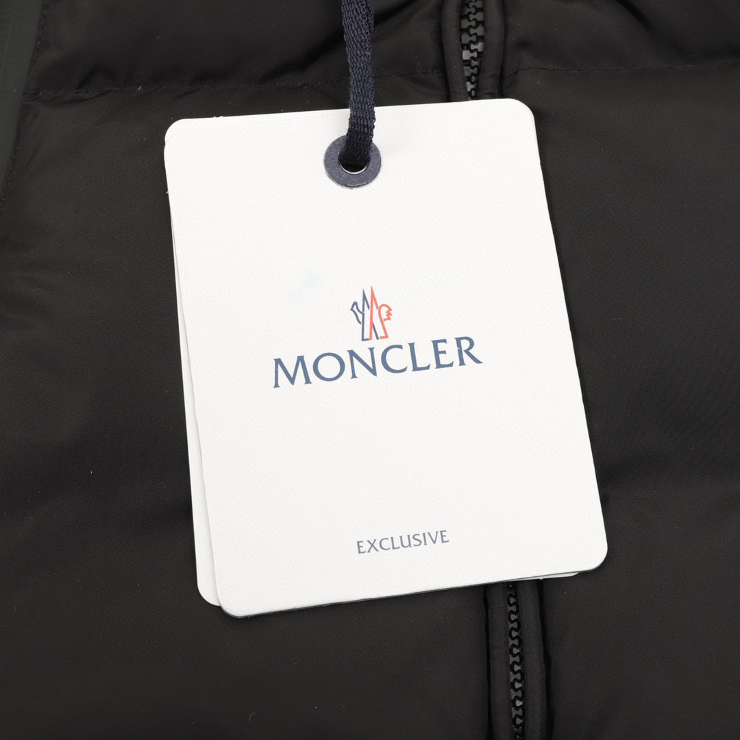Moncler Hooded Zip-Up Embroidered Down Jacket - view 7