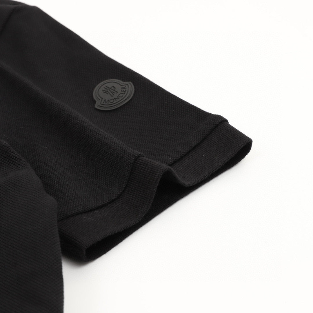 Moncler Zip-Up Logo Lightweight Polo Shirt - view 7