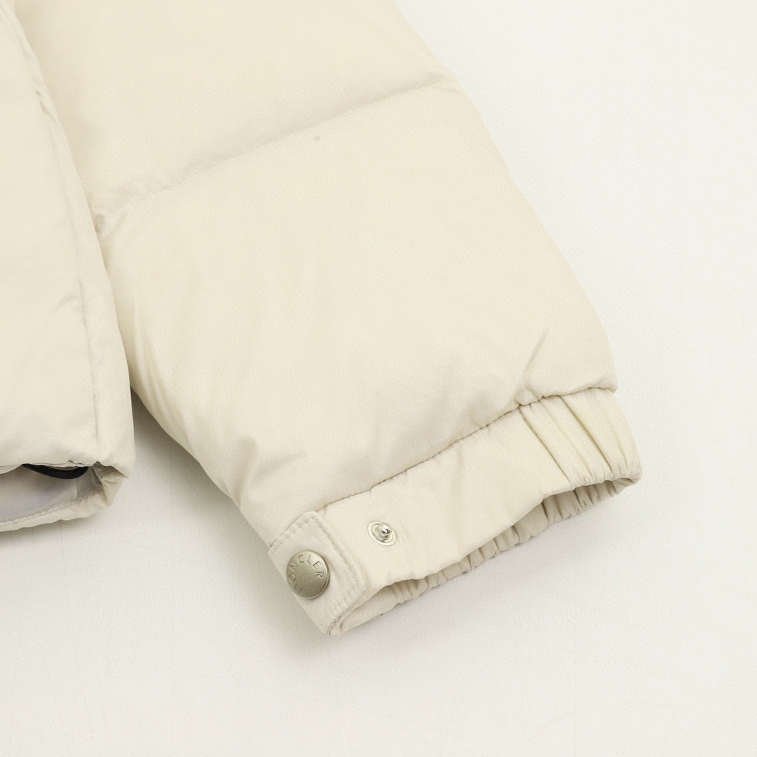 Moncler Hooded Zip-Up Graphic Down Jacket - White - view 7