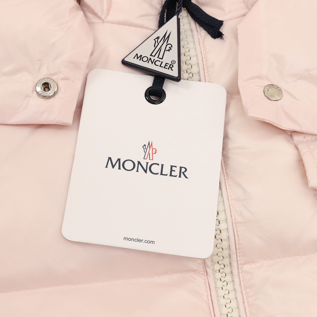 Moncler Women's Hooded Zip-Up Logo Down Jacket - view 8