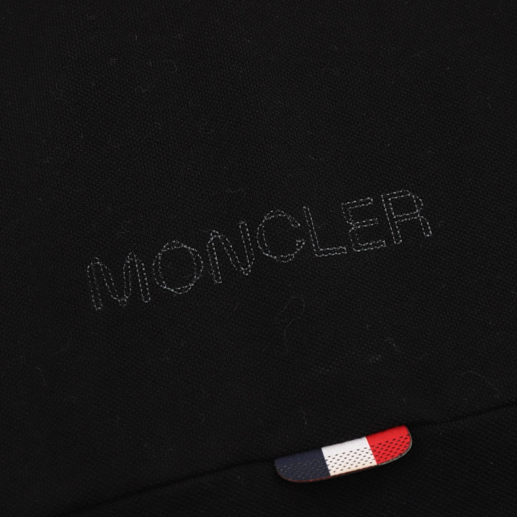 Moncler Embroidered Polo Shirt - Black - view 8