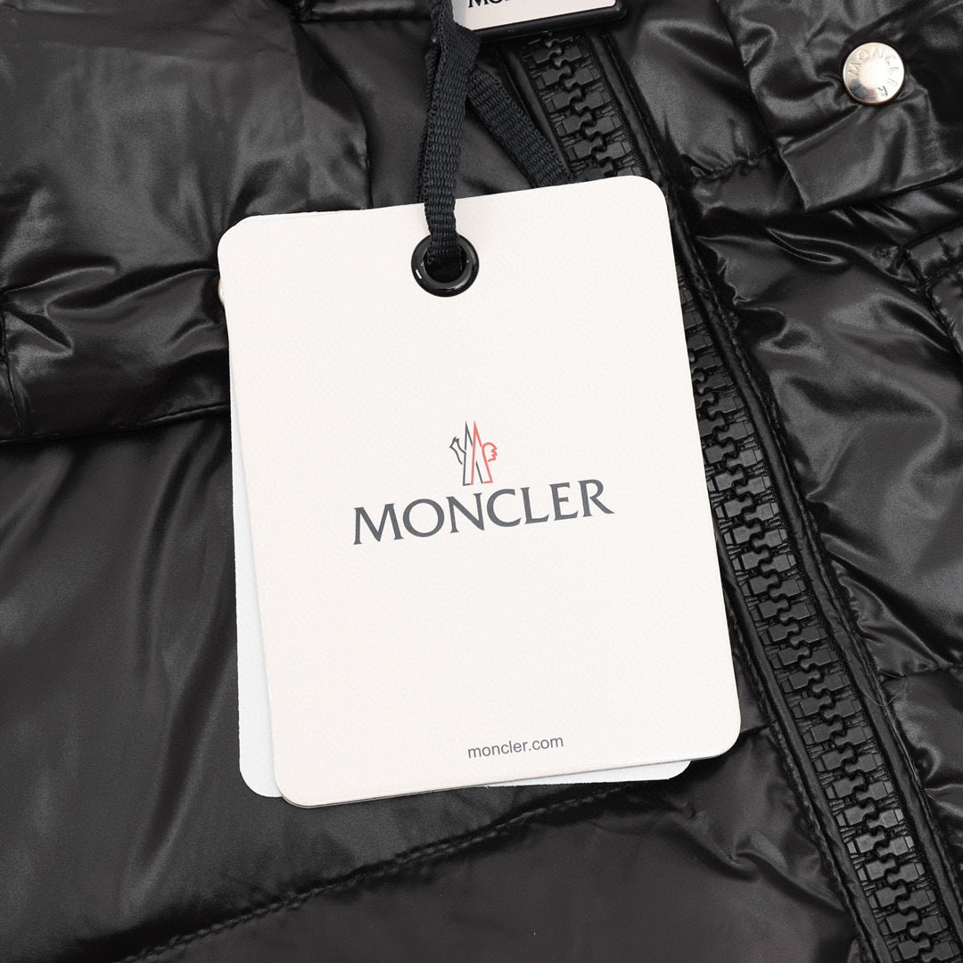 Moncler Women's Hooded Zip-Up Logo Down Jacket - view 8