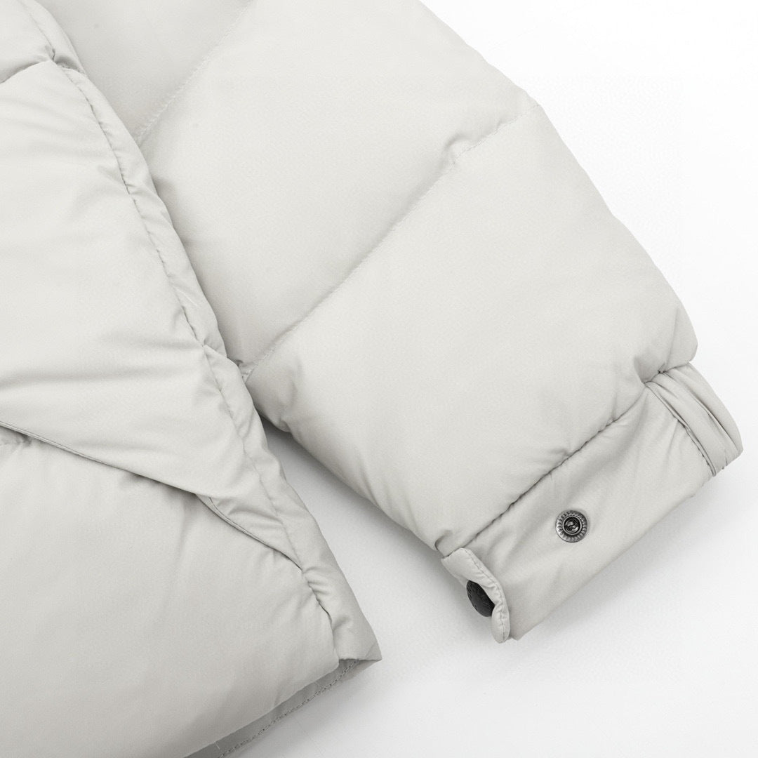 Moncler Hooded Zip-Up Logo Down Jacket - view 8
