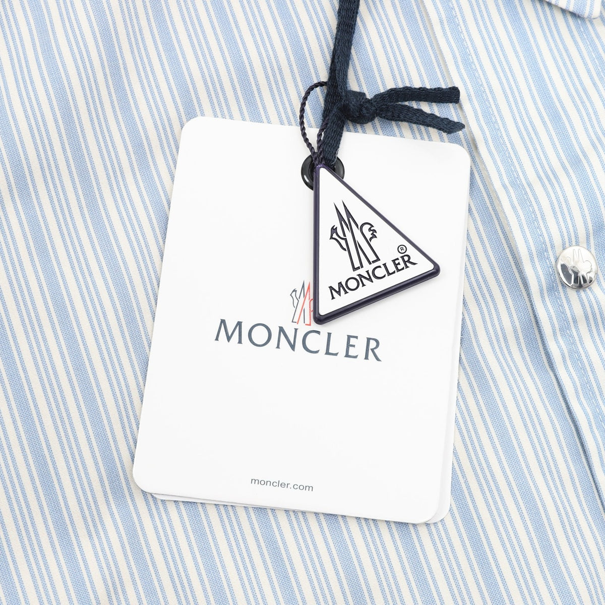 Moncler Zip-Up Graphic Logo Shirt - view 8