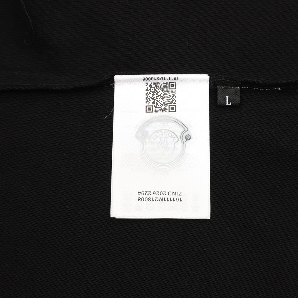 Moncler Embroidered Logo T-Shirt - Black - view 9