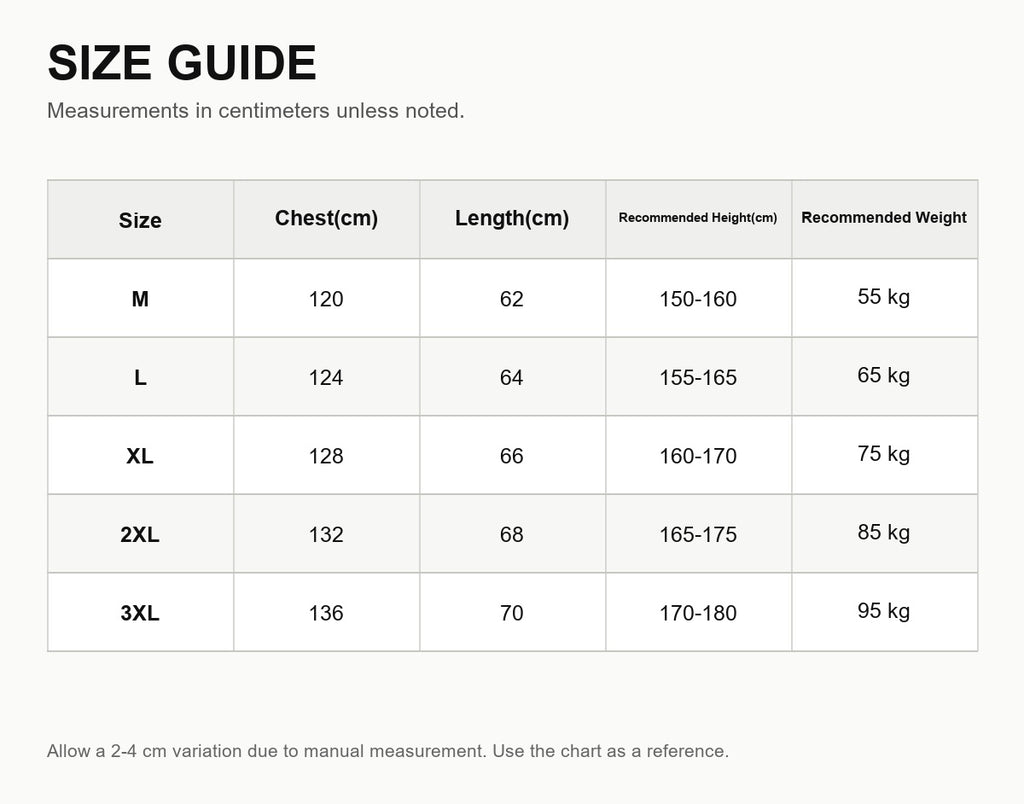 Moncler Down Lightweight Hooded Zip-Up Jacket - English Size Guide