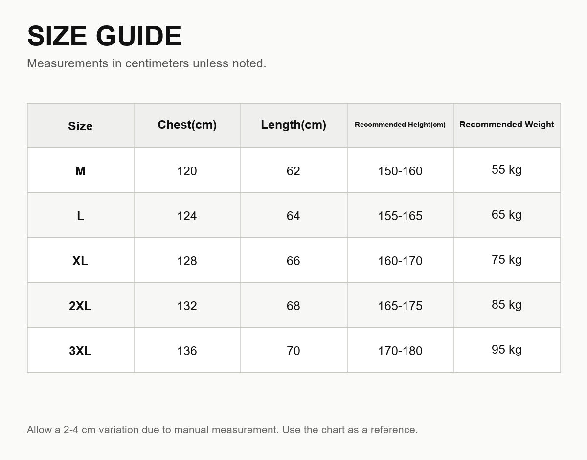 Moncler Down Lightweight Hooded Zip-Up Jacket - English Size Guide
