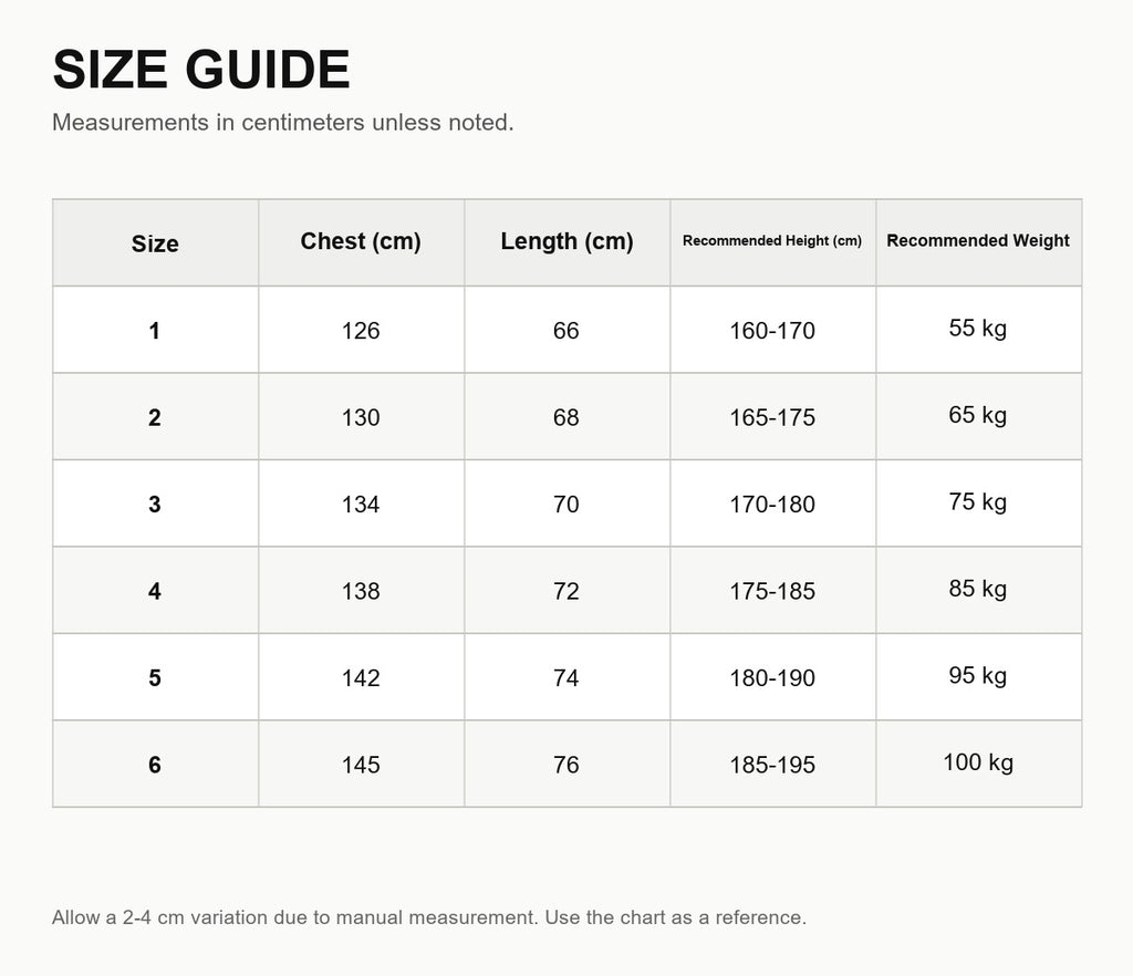 Moncler Men's Down Zip-Up Vest - English Size Guide