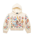 Righteous Risen King Graphic Zip-Up Hoodie - Cream - view 1