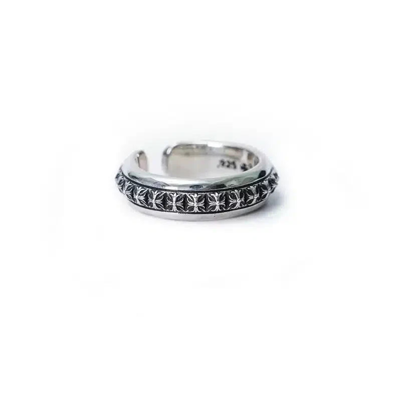 Chrome Hearts PLUS PYRAMID OPEN BAND RING 4 - Chrome Hearts rings image 1